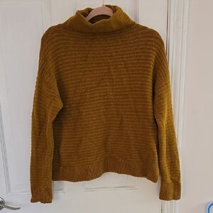 Madewell Mustard Cowl Neck Sweater
